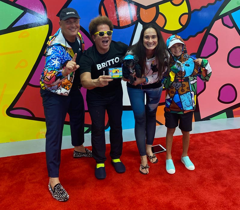 Romero Britto with Favas